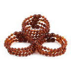 BALTIC AMBER JUNIOR BRACELETS LOT OF 10pcs -  BAROQUE. XB54C