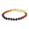 BALTIC AMBER JUNIOR BRACELETS LOT OF 10pcs - BAROQUE. XB54R1