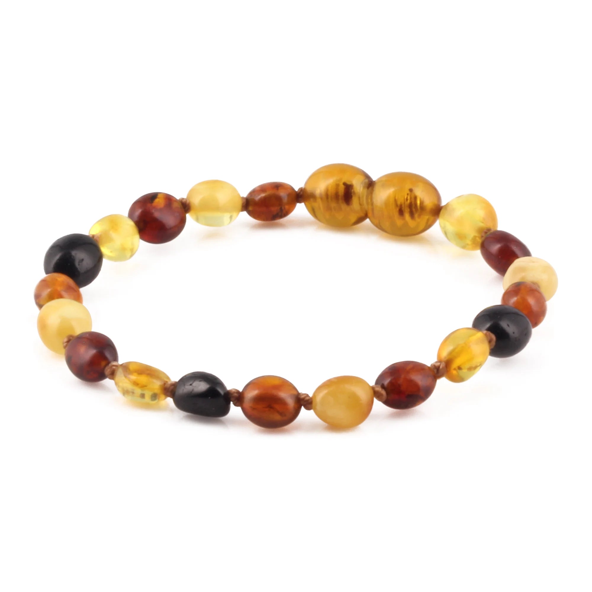 BALTIC AMBER JUNIOR BRACELETS LOT OF 10pcs - OLIVE. XO54M