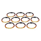 BALTIC AMBER JUNIOR BRACELETS LOT OF 10pcs - BAROQUE. XB54R2