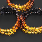 BALTIC AMBER JUNIOR BRACELETS LOT OF 10pcs - BAROQUE. XB54R2