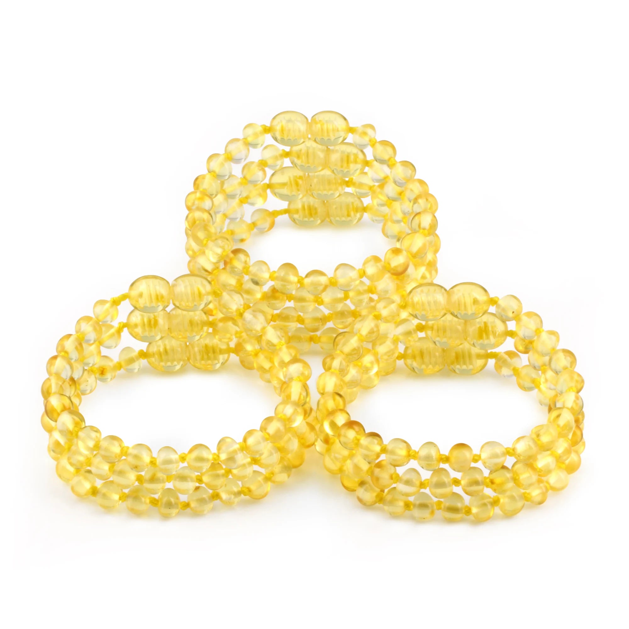 BALTIC AMBER JUNIOR BRACELETS LOT OF 10pcs - BAROQUE. XB54Y