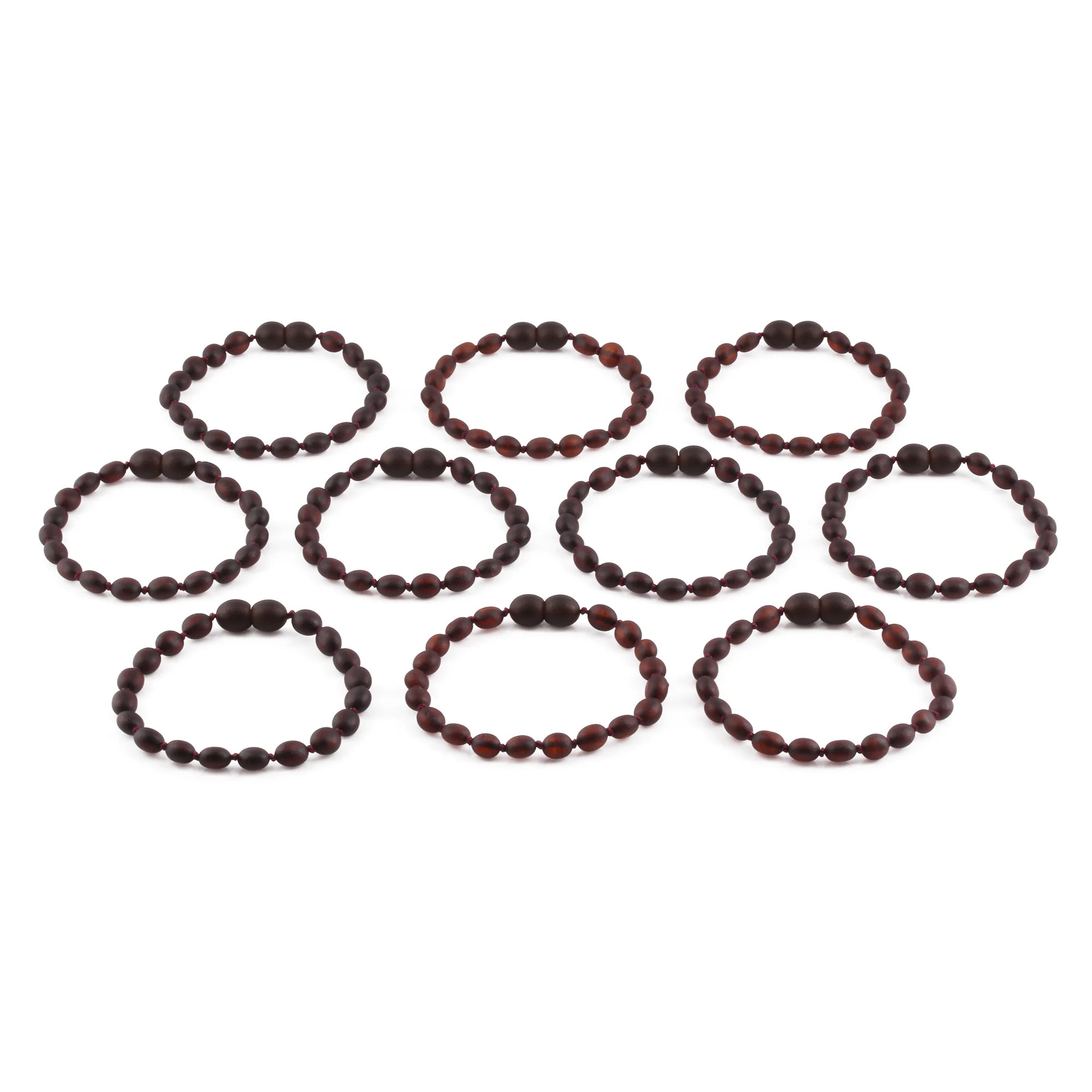 BALTIC AMBER JUNIOR BRACELETS LOT OF 10pcs - OLIVE. XO54DCM