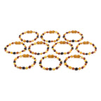 BALTIC AMBER JUNIOR BRACELETS LOT OF 10pcs - OLIVE. XO54M