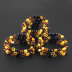 BALTIC AMBER JUNIOR BRACELETS LOT OF 10pcs - OLIVE. XO54M2