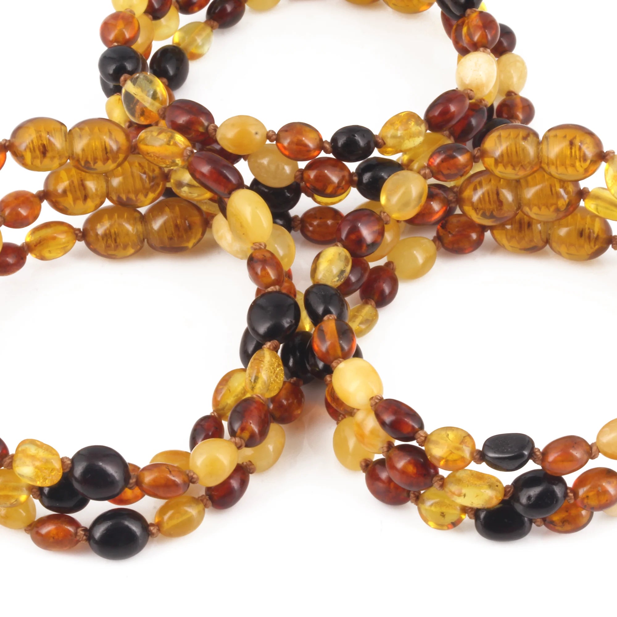 BALTIC AMBER JUNIOR BRACELETS LOT OF 10pcs - OLIVE. XO54M