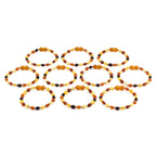 BALTIC AMBER JUNIOR BRACELETS LOT OF 10pcs - OLIVE. XO54MM