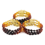 BALTIC AMBER JUNIOR BRACELETS LOT OF 10pcs - OLIVE. XO54R1