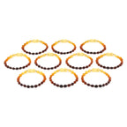 BALTIC AMBER JUNIOR BRACELETS LOT OF 10pcs - OLIVE. XO54R1M