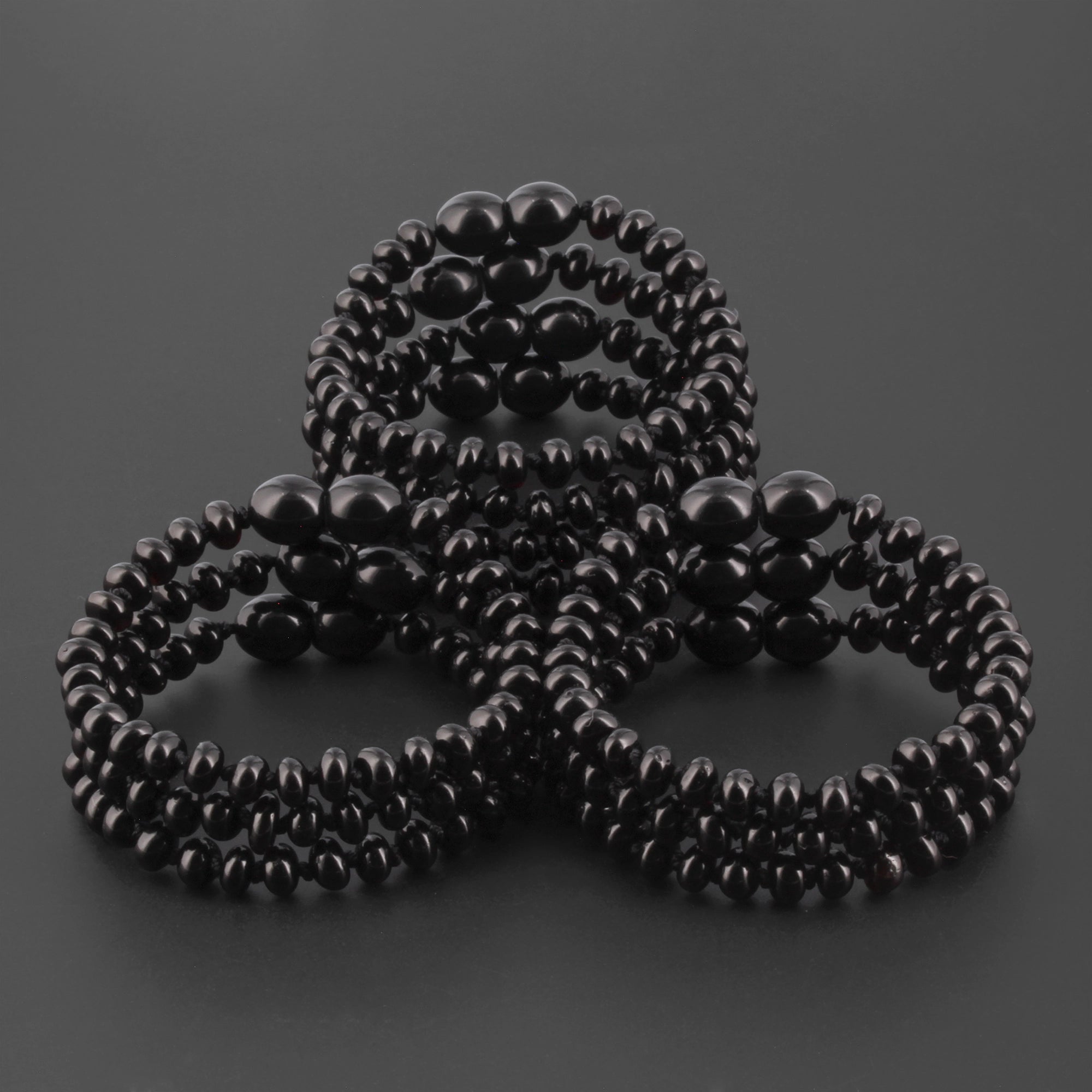 BALTIC AMBER JUNIOR BRACELETS LOT OF 10pcs - ROUNDEL. XR53B