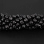 Baltic Amber Junior Bracelet Baroque Black Raw Finish - Wholesale Lot of 10pcs - 16cm / 6.3in - XB54B-RAW