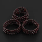 Baltic Amber Junior Bracelet Baroque Dark Cognac Raw Finish - Wholesale Lot of 10pcs - 16cm / 6.3in - XB54DC-RAW