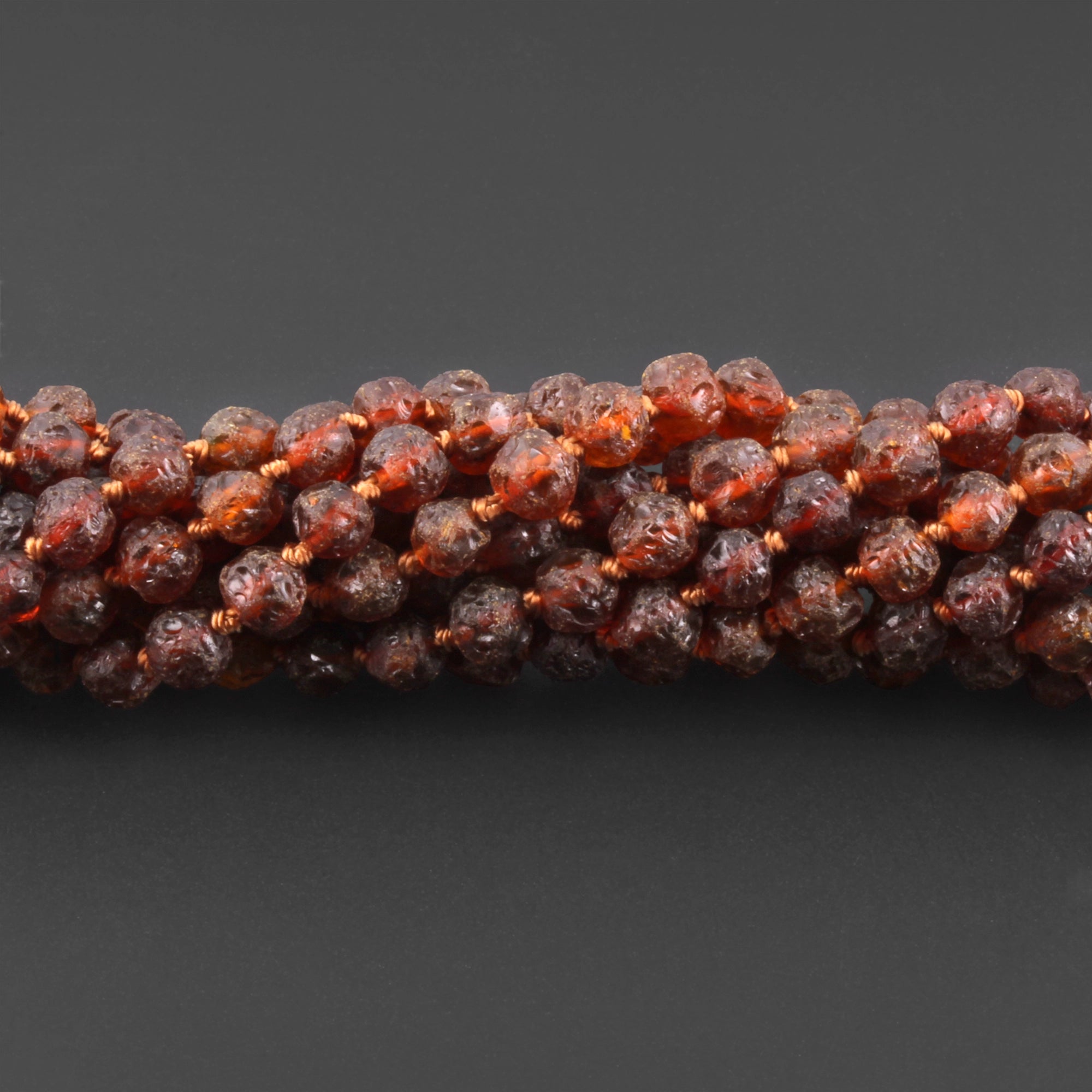 Baltic Amber Junior Necklace Baroque Cognac Raw Finish - Wholesale Lot of 10pcs - 38cm / 15in - XB54C-RAW