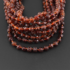Baltic Amber Junior Necklace Baroque Cognac Raw Finish - Wholesale Lot of 10pcs - 38cm / 15in - XB54C-RAW