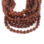 Baltic Amber Junior Necklace Baroque Cognac Raw Finish - Wholesale Lot of 10pcs - 38cm / 15in - XB54C-RAW