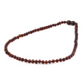 Baltic Amber Junior Necklace Baroque Dark Cognac Glossy Finish - Wholesale Lot of 10pcs - 38cm / 15in - XB43DC