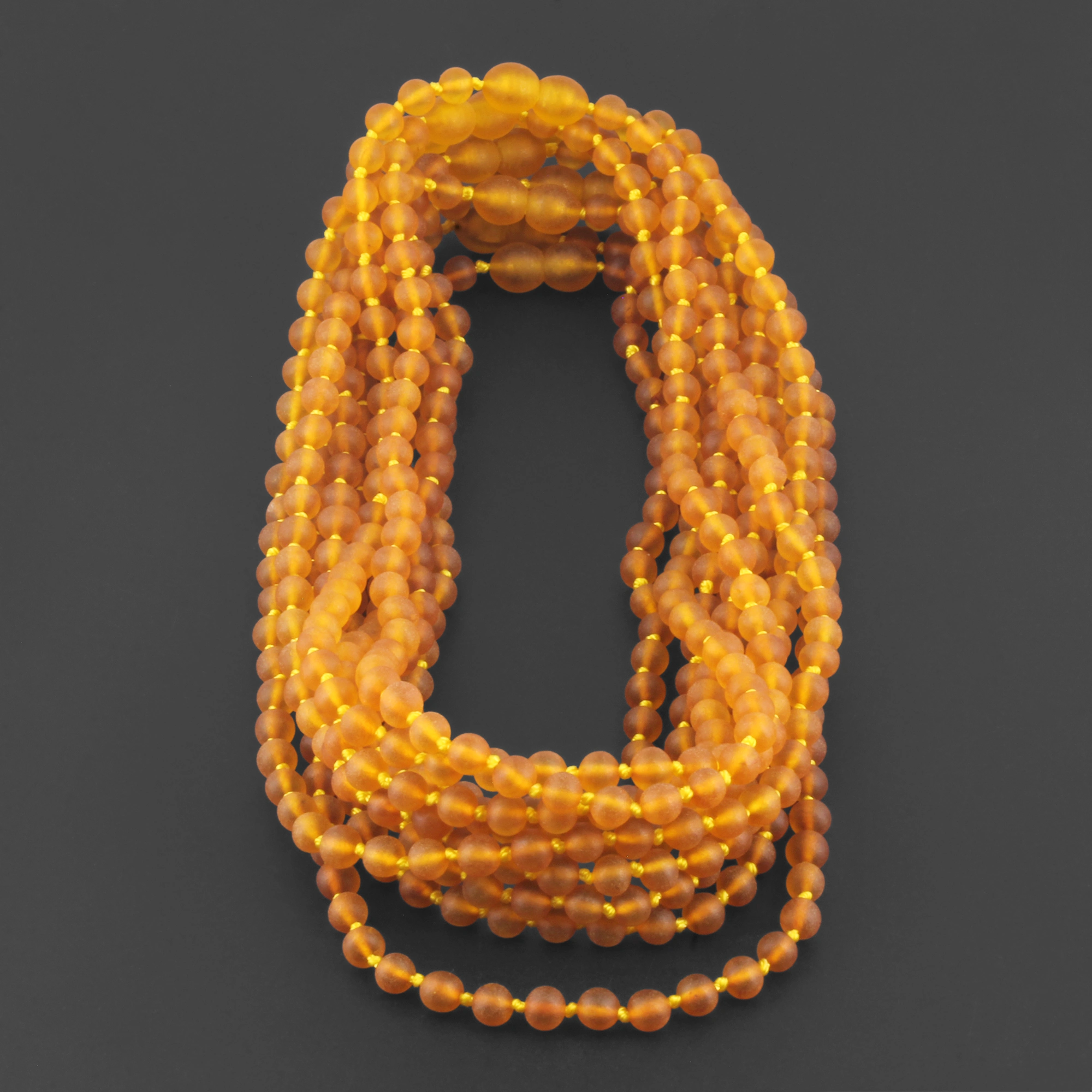 BALTIC AMBER JUNIOR NECKLACES LOT OF 10pcs - BAROQUE. XB54LCM