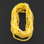 Baltic Amber Junior Necklace Baroque Milky Yellow Glossy Finish - Wholesale Lot of 10pcs - 38cm / 15in - XB54MY