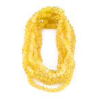 Baltic Amber Junior Necklace Baroque Milky Yellow Glossy Finish - Wholesale Lot of 10pcs - 38cm / 15in - XB54MY