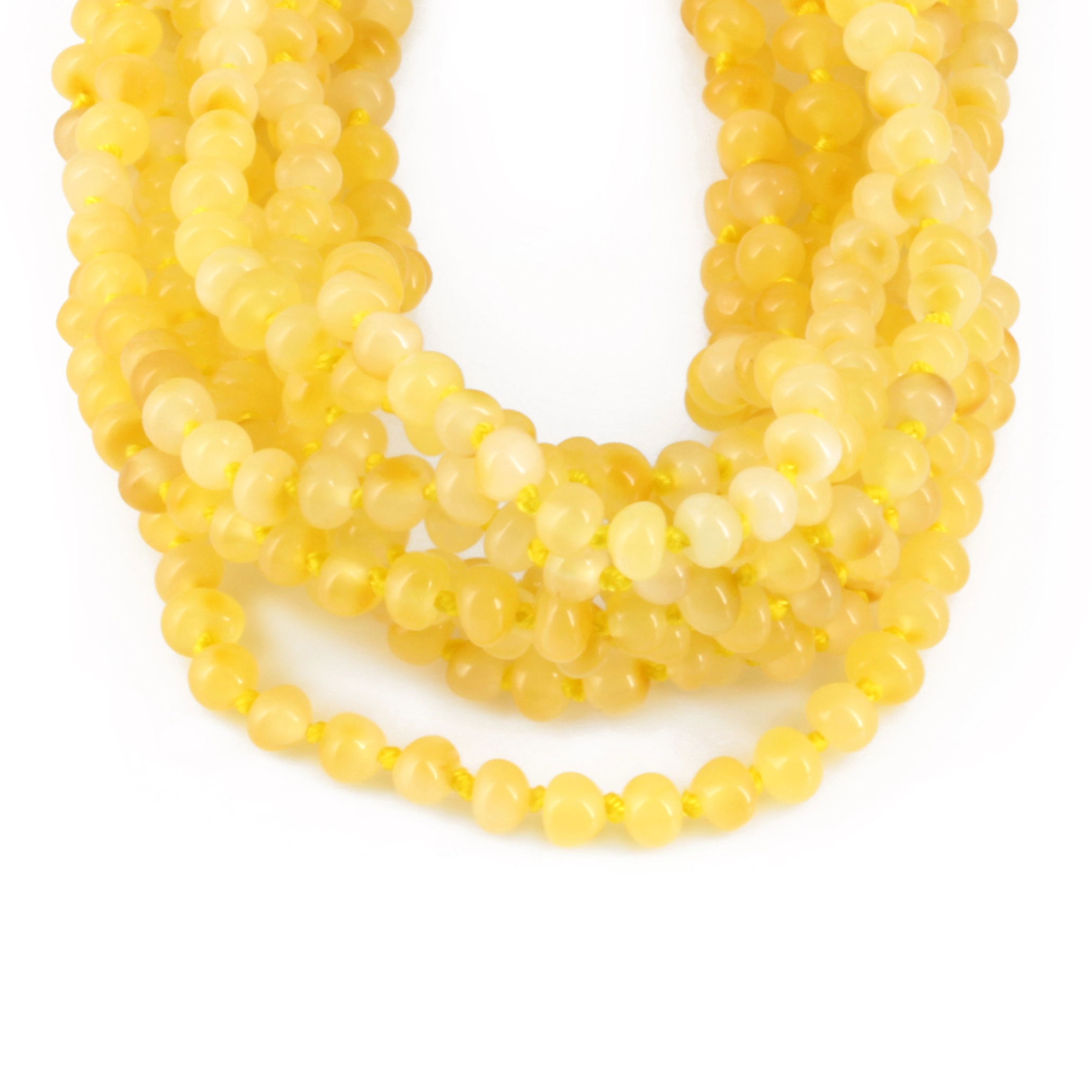 BALTIC AMBER JUNIOR NECKLACES LOT OF 10pcs - BAROQUE. XB54MY