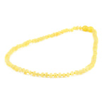 Baltic Amber Junior Necklace Baroque Milky Yellow Glossy Finish - Wholesale Lot of 10pcs - 38cm / 15in - XB43MY