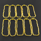 Baltic Amber Junior Necklace Baroque Milky Yellow Glossy Finish - Wholesale Lot of 10pcs - 38cm / 15in - XB54MY