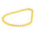 Baltic Amber Junior Necklace Baroque Yellow Matte Finish - Wholesale Lot of 10pcs - 38cm / 15in - XB54YM
