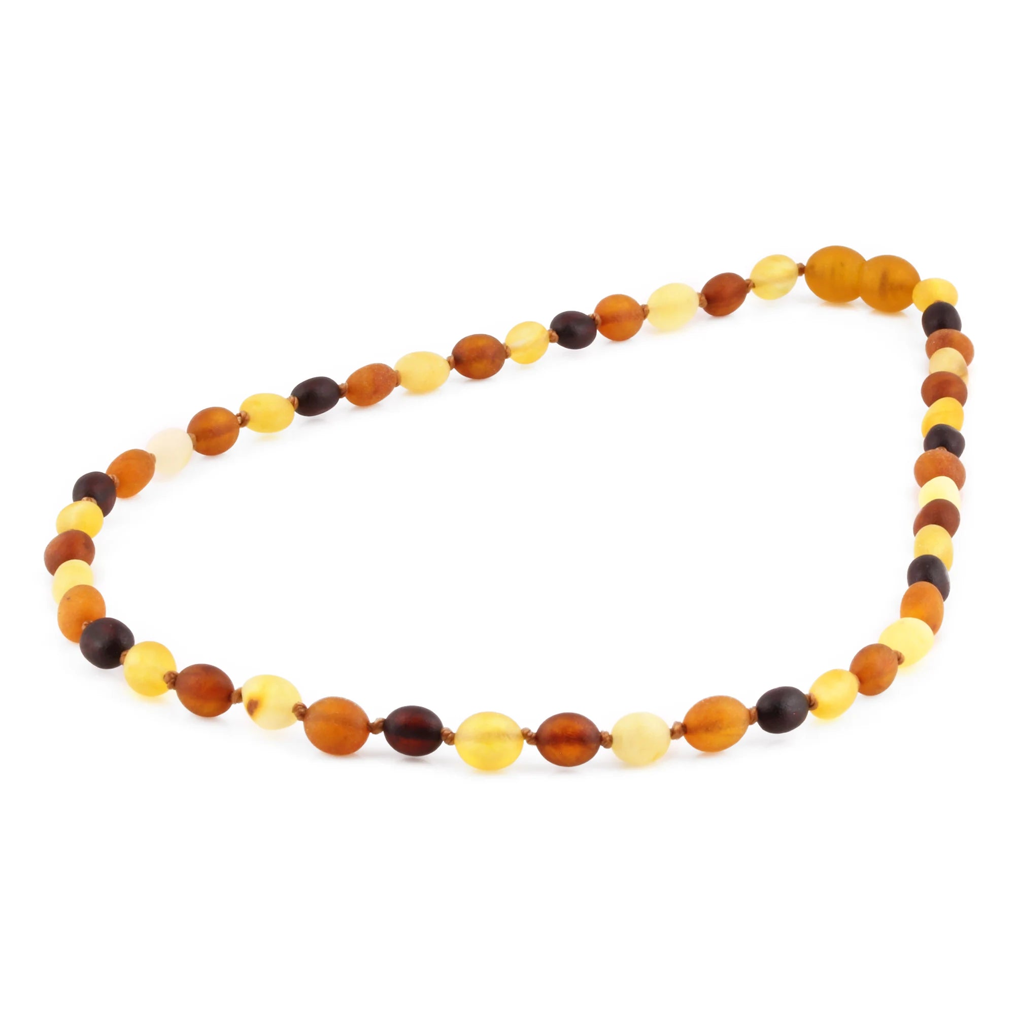 BALTIC AMBER JUNIOR NECKLACES LOT OF 10pcs - OLIVE. XO54MM