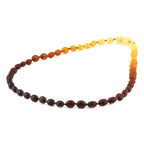 BALTIC AMBER JUNIOR NECKLACES LOT OF 10pcs - OLIVE. XO54R1M