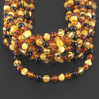 BALTIC AMBER JUNIOR NECKLACES LOT OF 10pcs - BAROQUE. XB54M