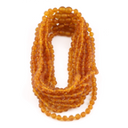 Baltic Amber Junior Necklace Baroque Light Cognac Raw Finish - Wholesale Lot of 10pcs - 38cm / 15in - XB54LC-RAW