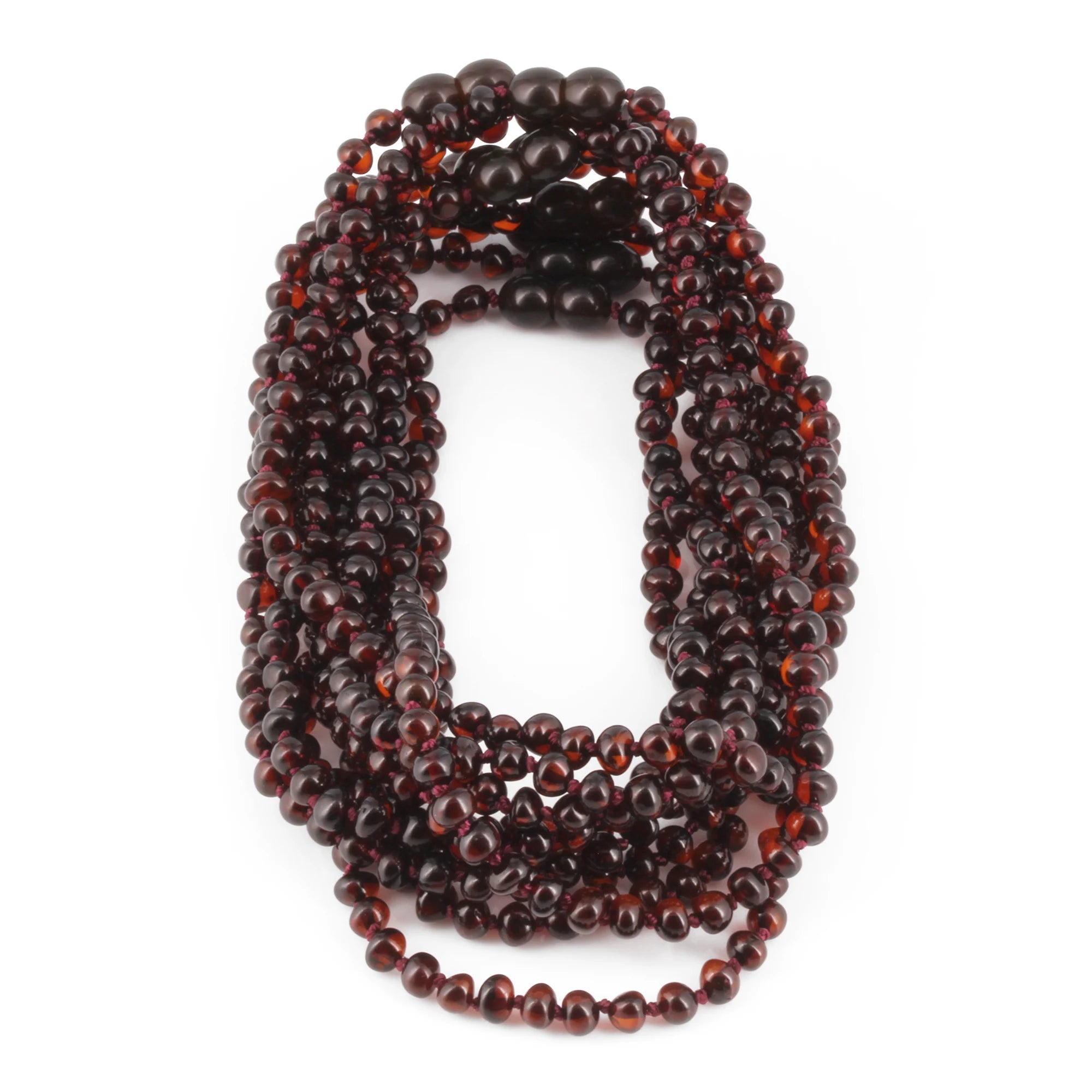 BALTIC AMBER JUNIOR NECKLACES LOT OF 10pcs - BAROQUE. XB54DC