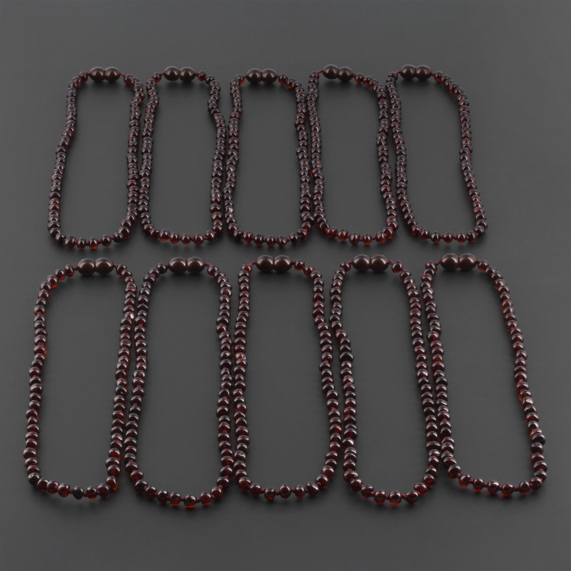 BALTIC AMBER JUNIOR NECKLACES LOT OF 10pcs - BAROQUE. XB54DC