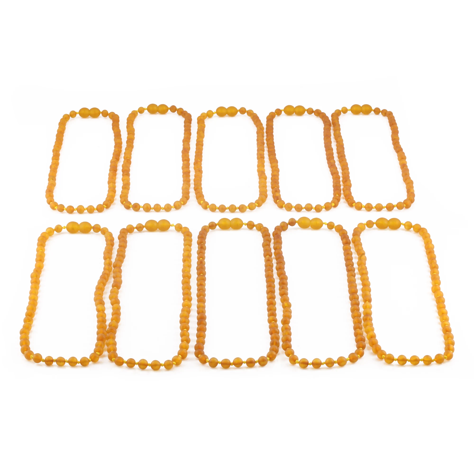 BALTIC AMBER JUNIOR NECKLACES LOT OF 10pcs - BAROQUE. XB54LCM