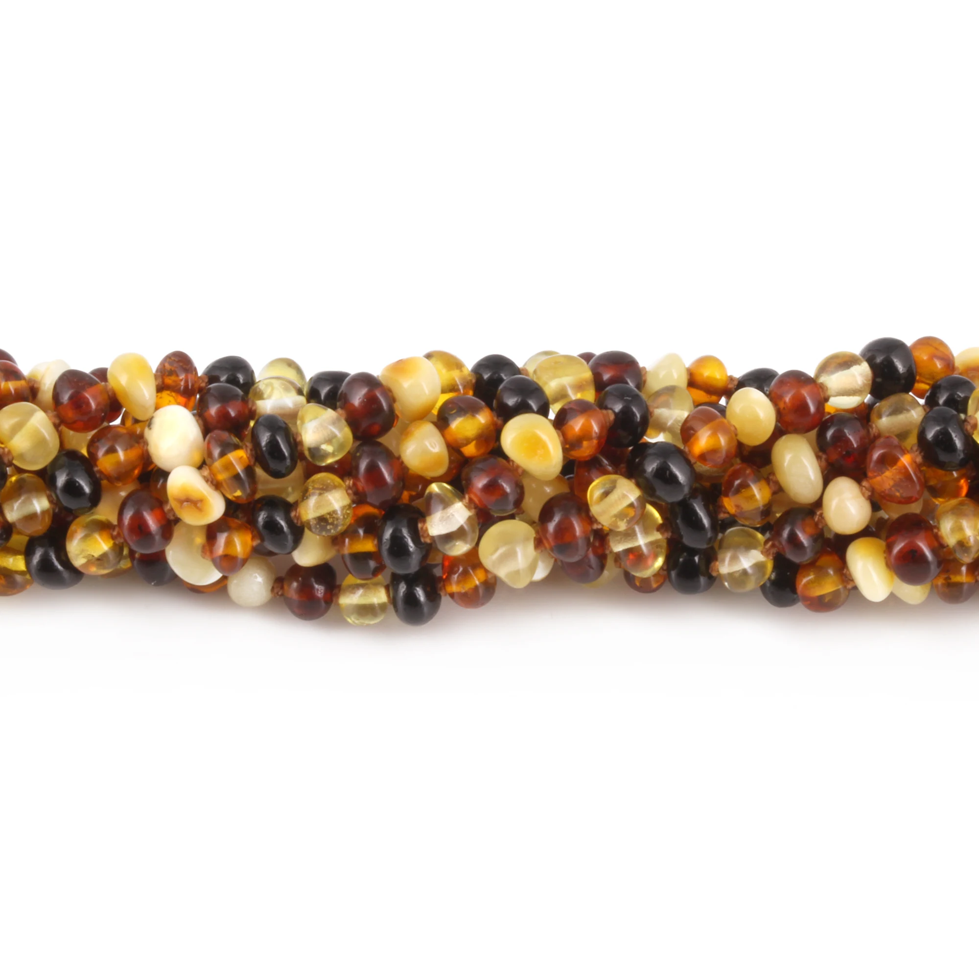 BALTIC AMBER JUNIOR NECKLACES LOT OF 10pcs - BAROQUE. XB43M