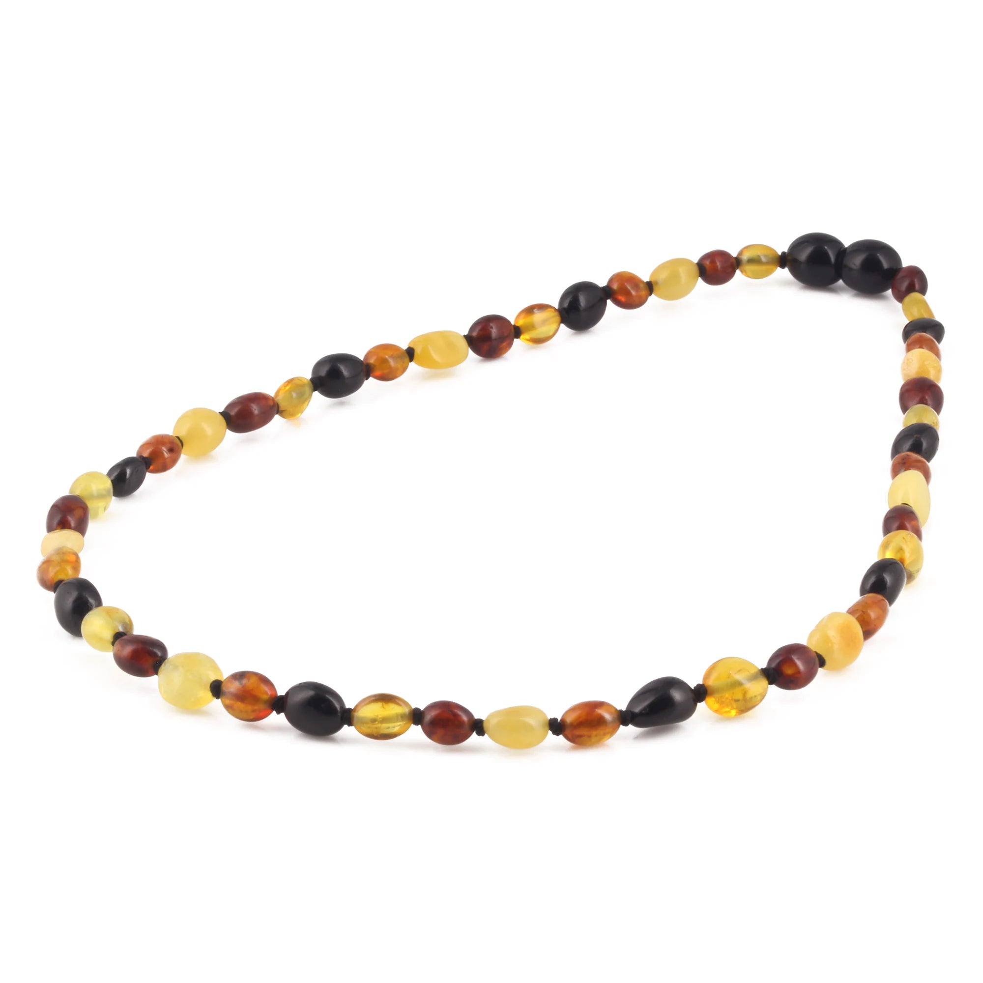 BALTIC AMBER JUNIOR NECKLACES LOT OF 10pcs - OLIVE. XO54M2