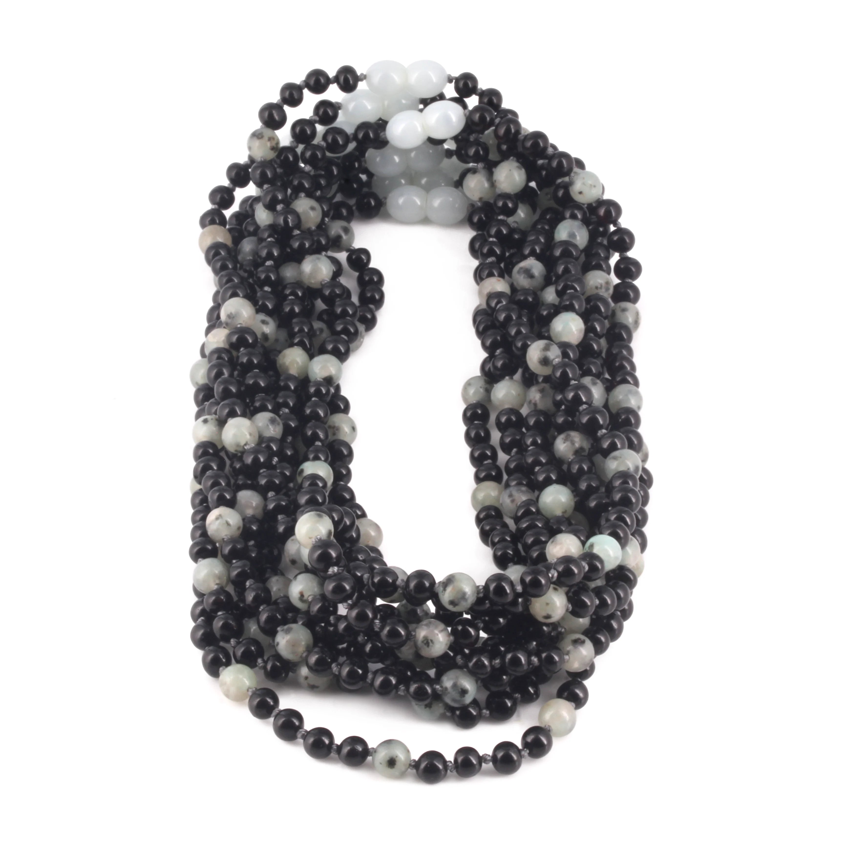 BALTIC AMBER JUNIOR NECKLACES WITH KIWI JASPER LOT OF 10pcs. JN90