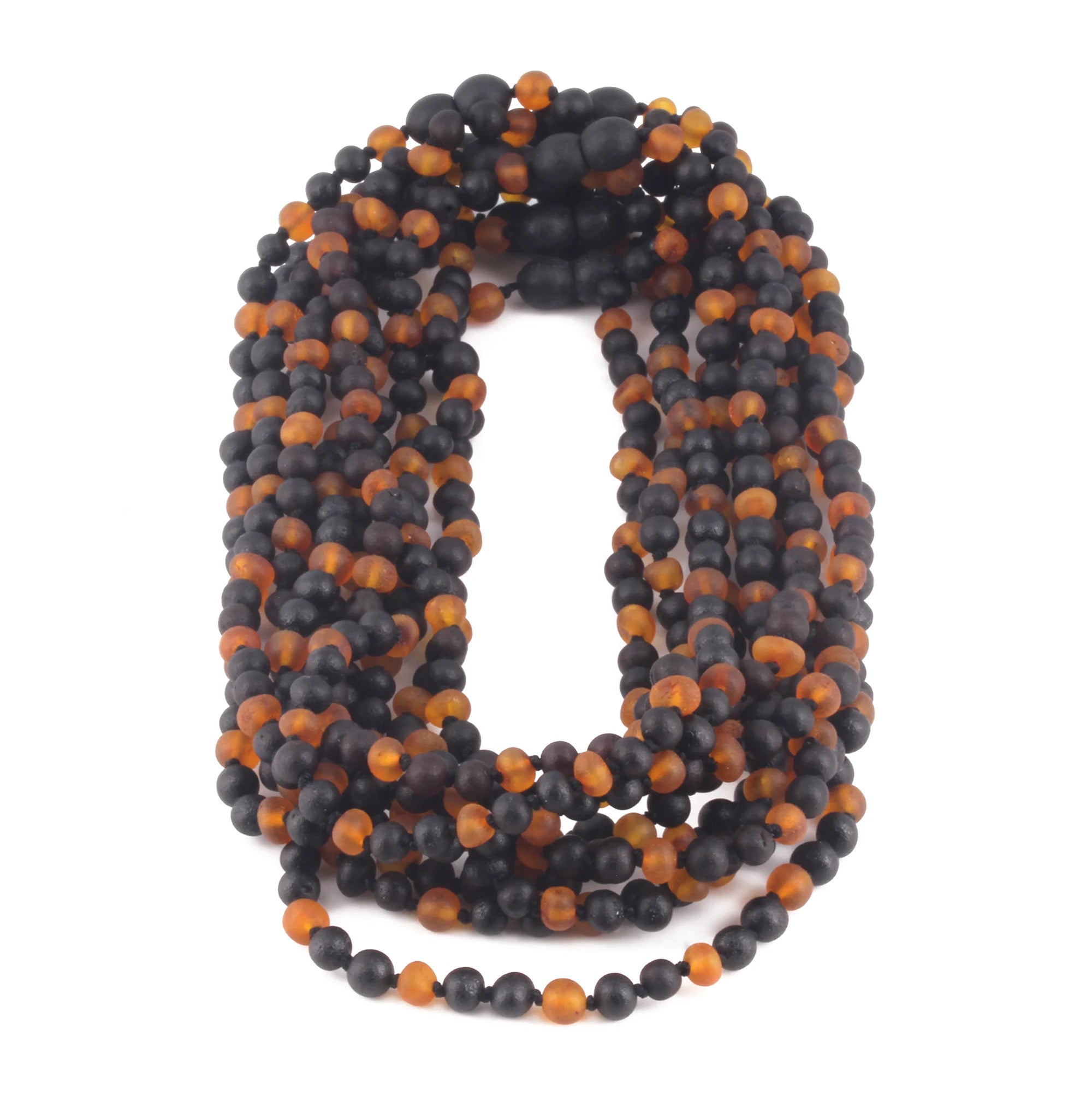 BALTIC AMBER JUNIOR NECKLACES LOT OF 10pcs - BAROQUE. JN91