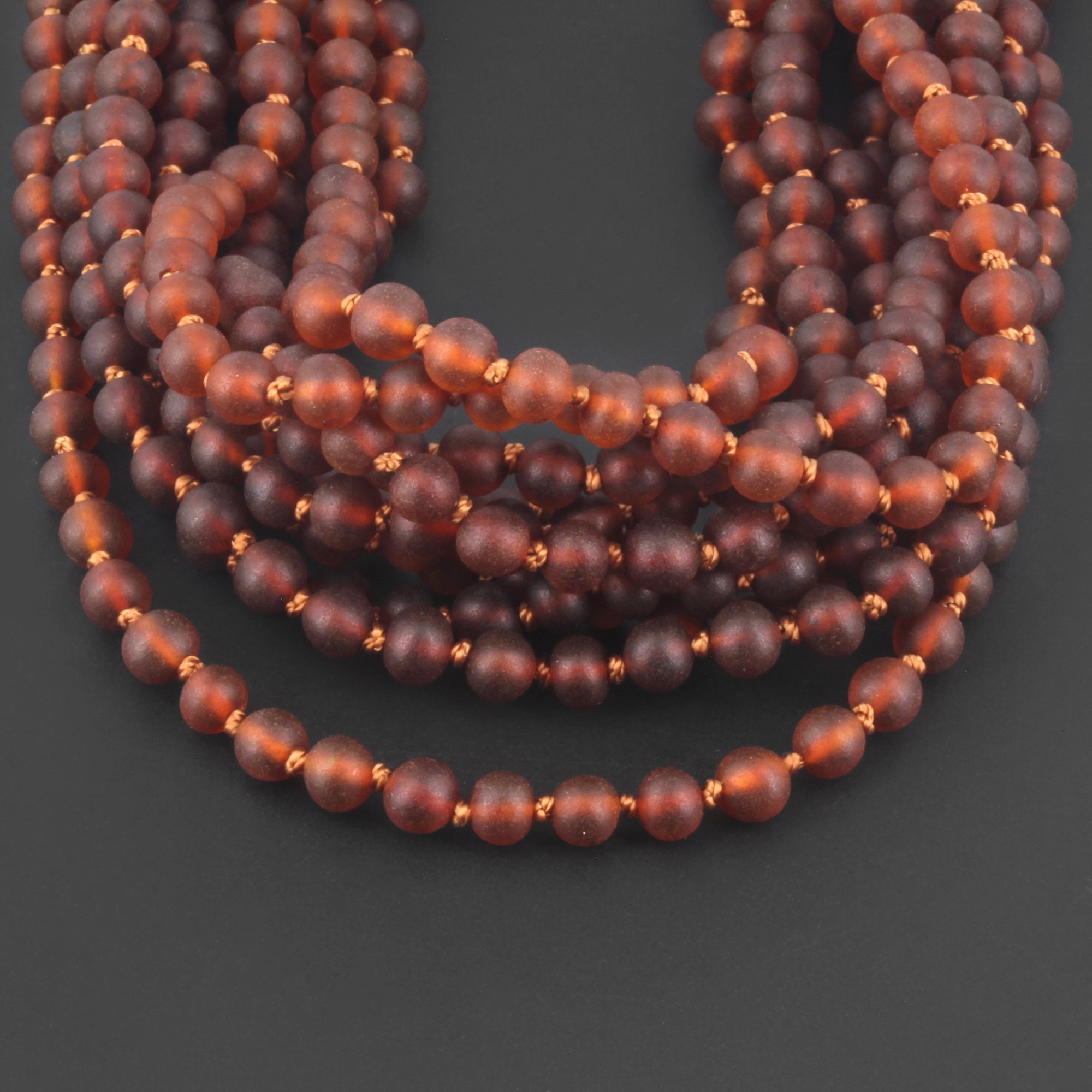 BALTIC AMBER JUNIOR NECKLACES LOT OF 10pcs -  BAROQUE. XB54CM