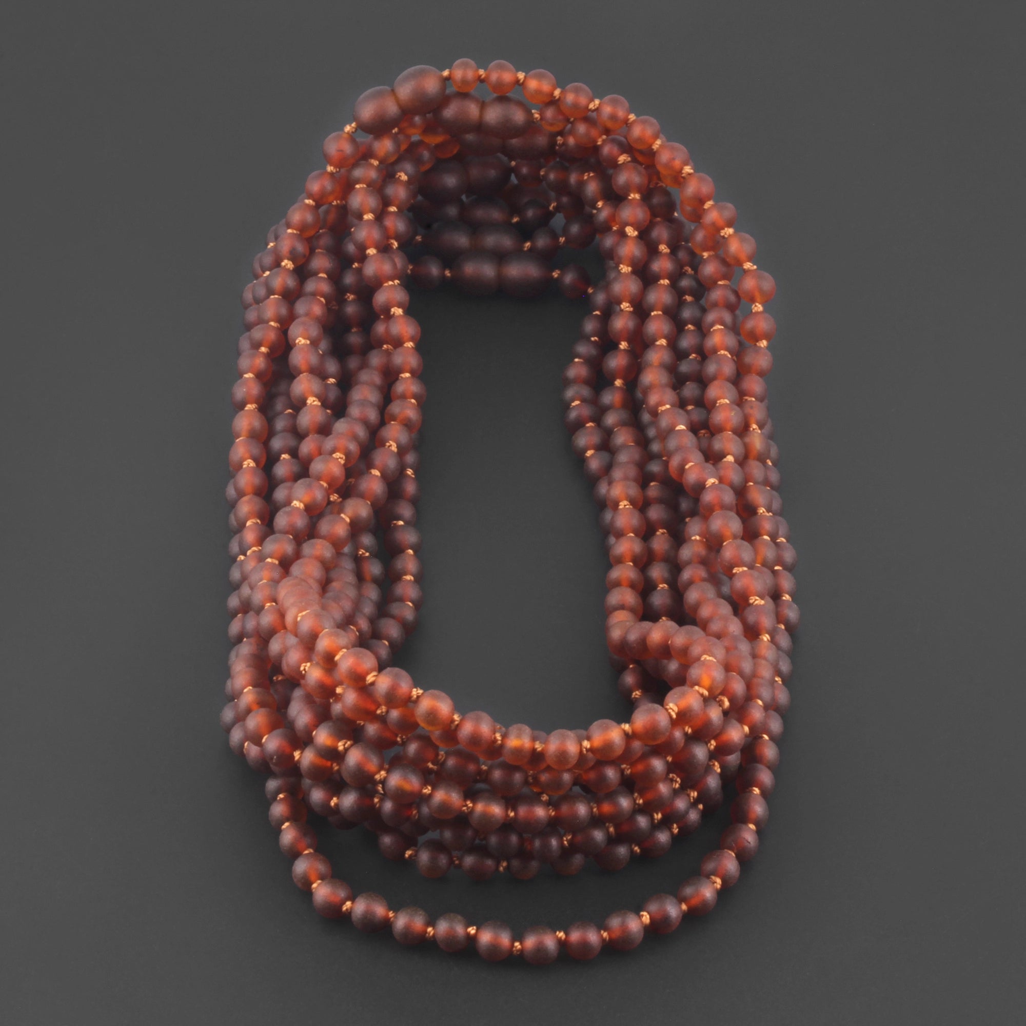 BALTIC AMBER JUNIOR NECKLACES LOT OF 10pcs -  BAROQUE. XB54CM