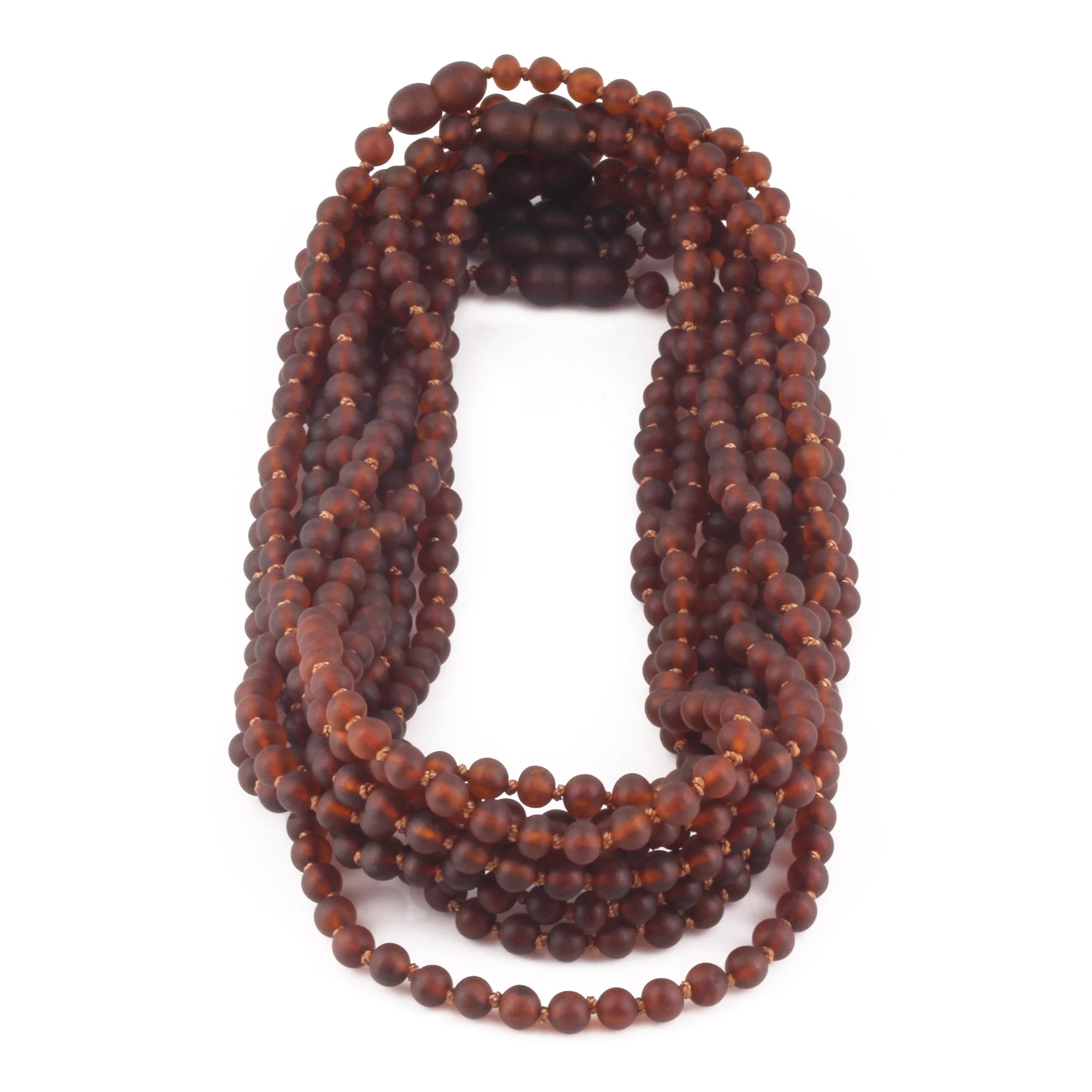 BALTIC AMBER JUNIOR NECKLACES LOT OF 10pcs -  BAROQUE. XB54CM