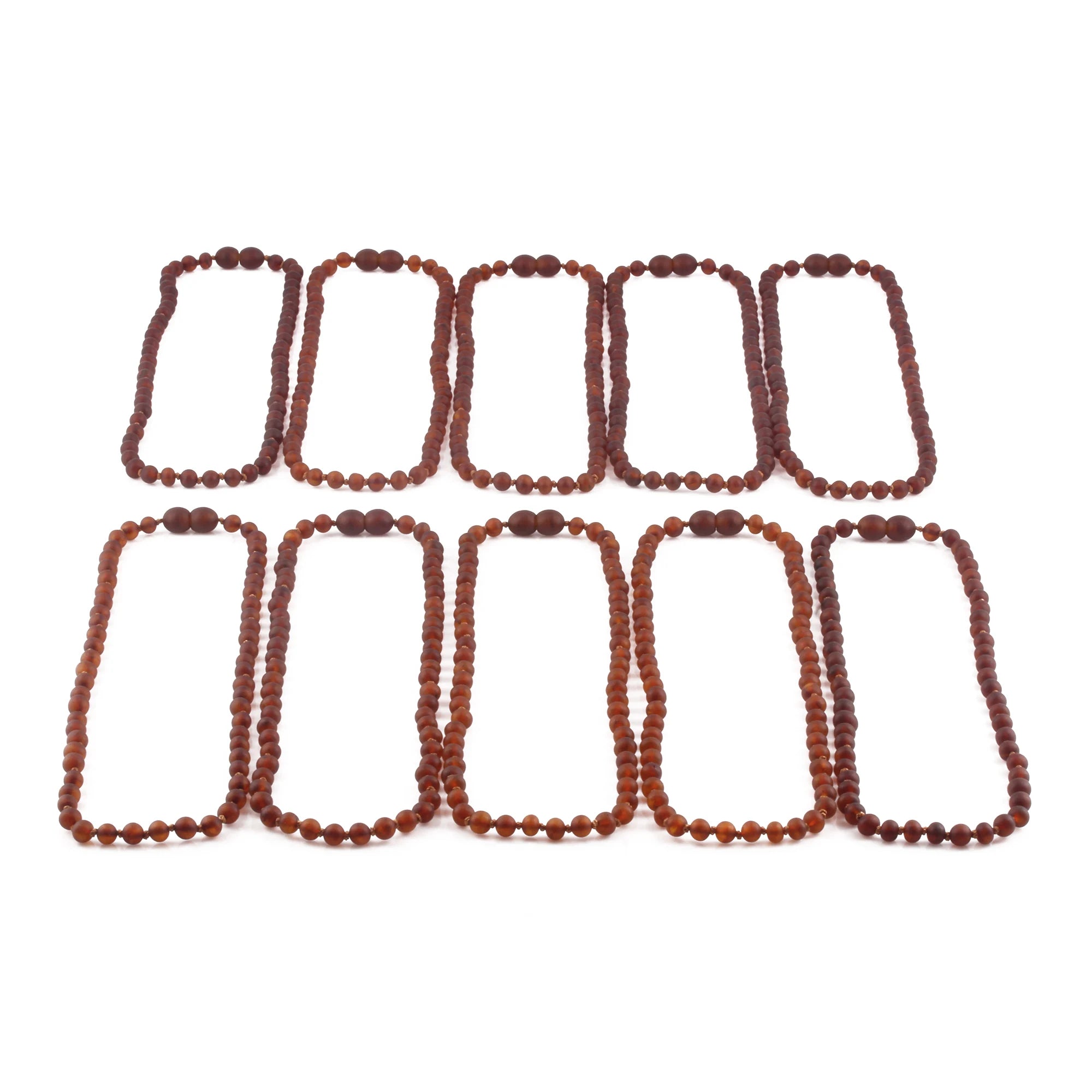 BALTIC AMBER JUNIOR NECKLACES LOT OF 10pcs -  BAROQUE. XB54CM