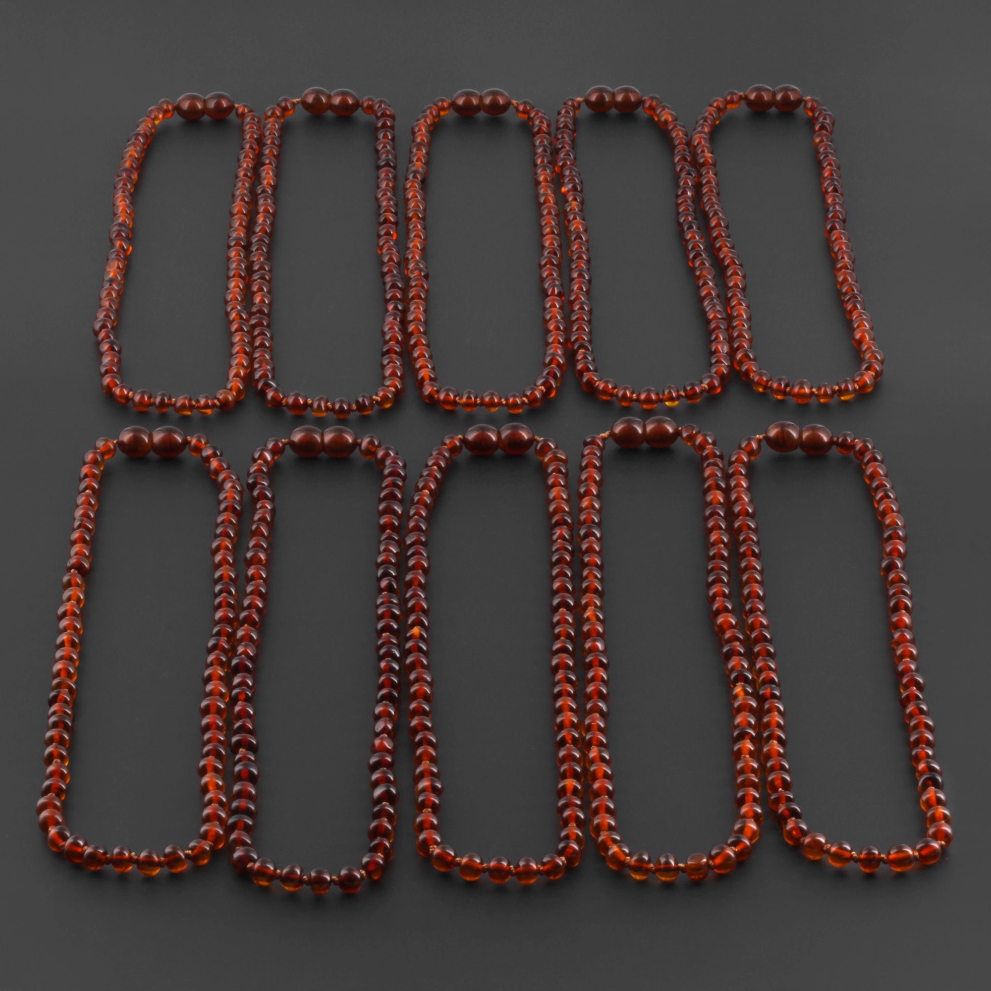 BALTIC AMBER JUNIOR NECKLACES LOT OF 10pcs -  BAROQUE. XB54C