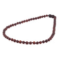 Baltic Amber Junior Necklace Baroque Dark Cognac Matte Finish - Wholesale Lot of 10pcs - 38cm / 15in - XB54DCM