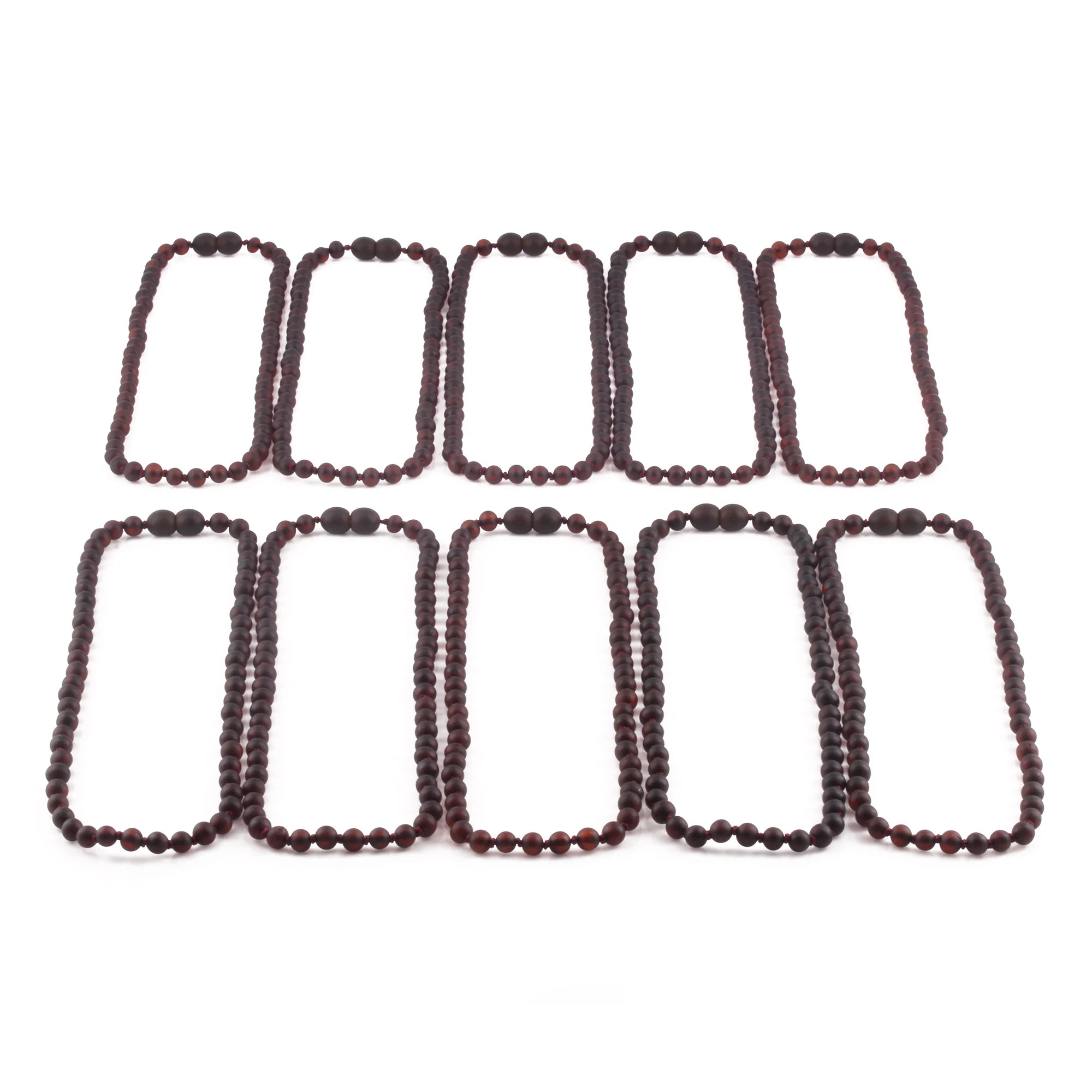 BALTIC AMBER JUNIOR NECKLACES LOT OF 10pcs - BAROQUE. XB54DCM