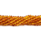 Baltic Amber Junior Necklace Baroque Light Cognac Glossy Finish - Wholesale Lot of 10pcs - 38cm / 15in - XB43LC