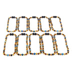 BALTIC AMBER JUNIOR NECKLACES WITH BLUE LACE AGATE LOT OF 10pcs. JN94