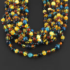 BALTIC AMBER JUNIOR NECKLACES WITH BLUE TIGER EYE LOT OF 10pcs. JN93