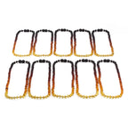 BALTIC AMBER JUNIOR NECKLACES LOT OF 10pcs - BAROQUE. XB54R2