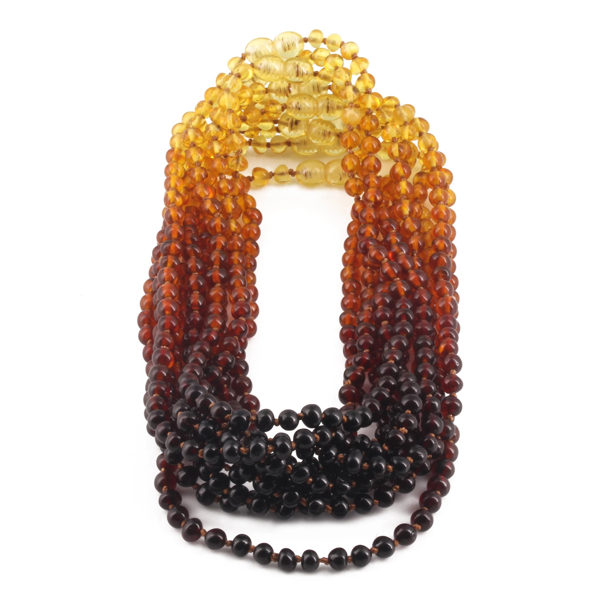 BALTIC AMBER JUNIOR NECKLACES LOT OF 10pcs - BAROQUE. XB54R1